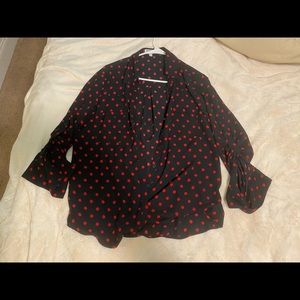 Express Portofino Shirt Slim Fit Large - Polka Dot